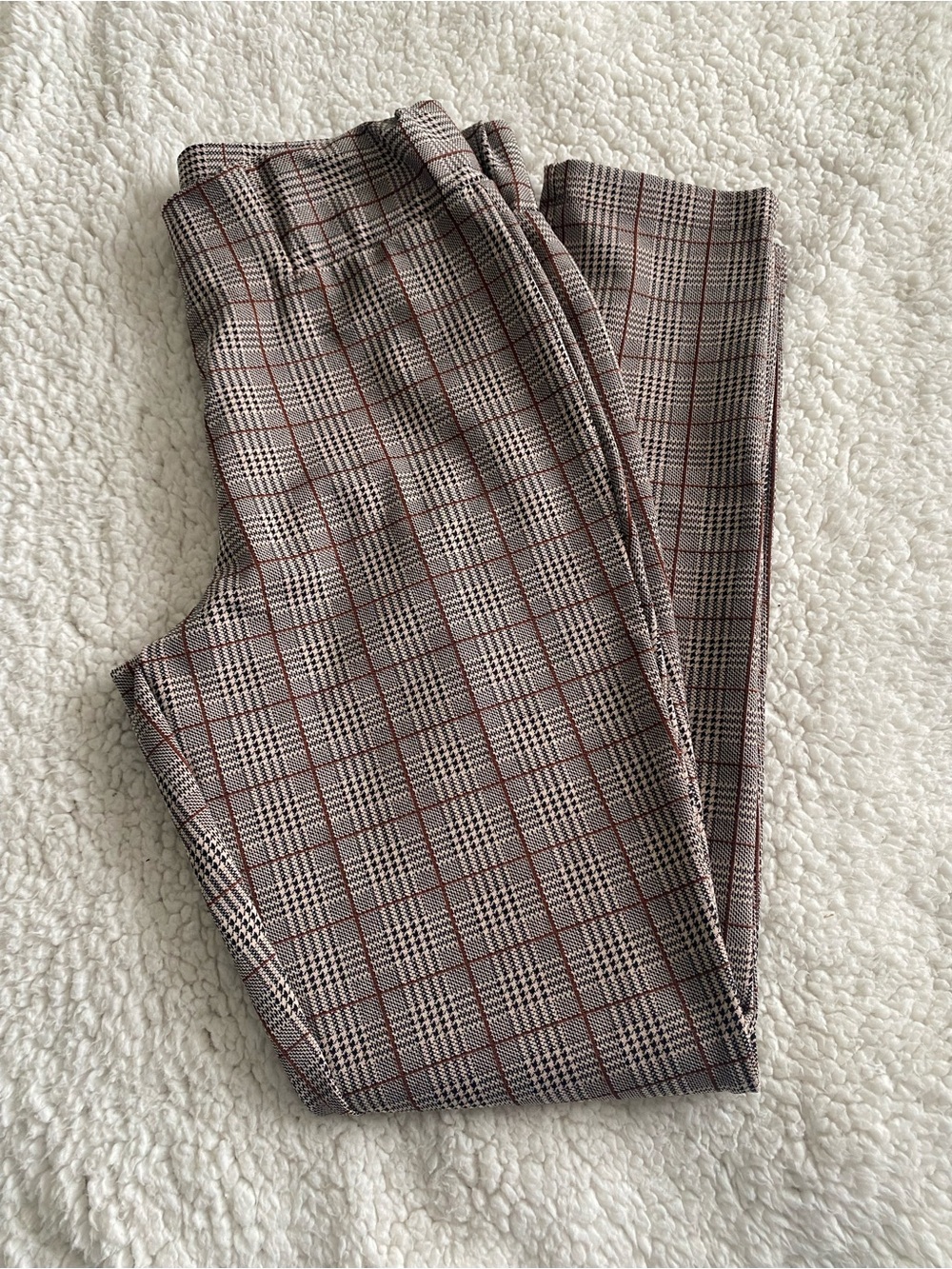 Love and Piece Plaid Skinny Business Casual Pants